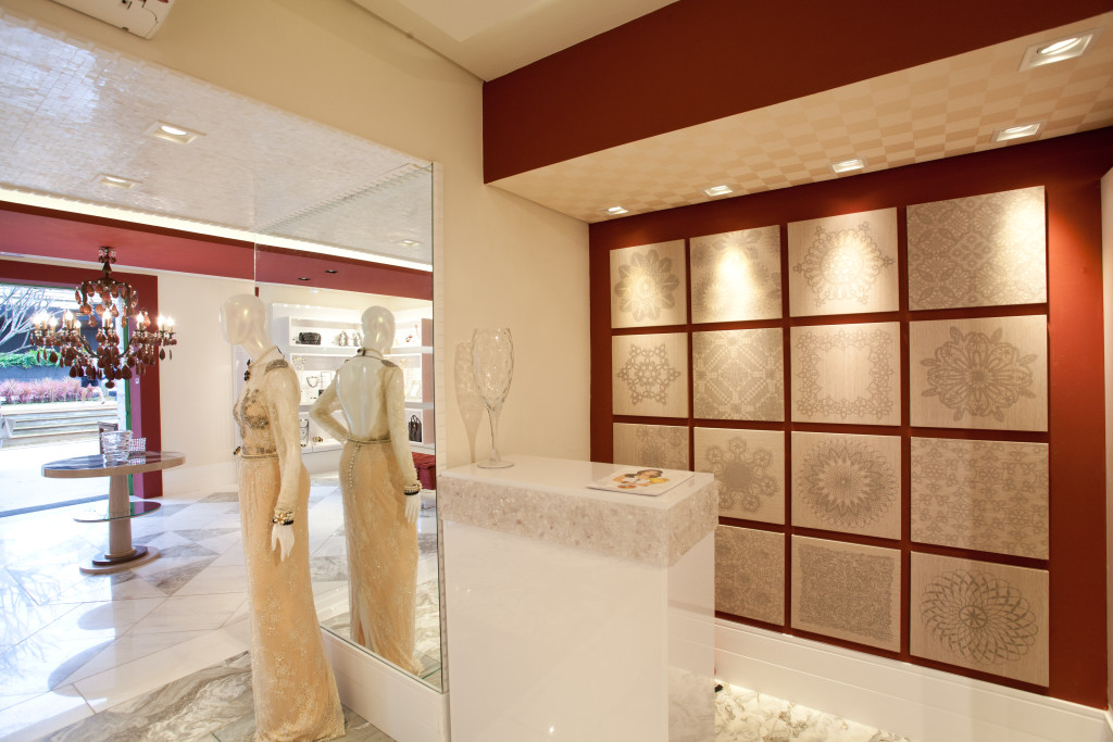 Imagem de painel rendas inspirado no trabalho das mulheres rendeiras do Brasil